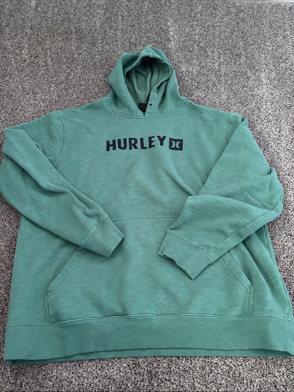 Hurley Men's Teal Green Pullover Hoodie